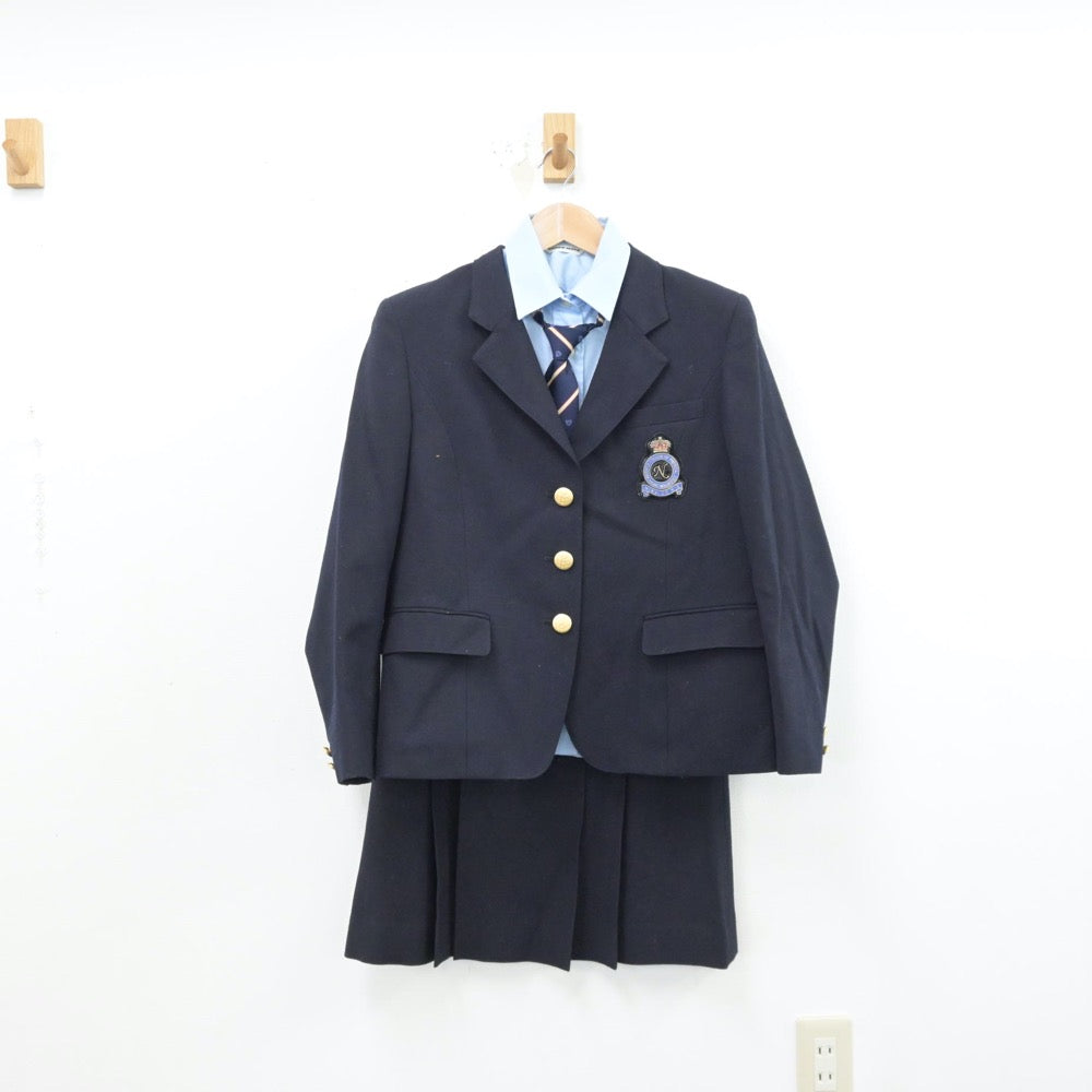 【中古】東京都 日本女子体育大学附属二階堂高等学校 女子制服 4点（ブレザー・シャツ・スカート）sf014370