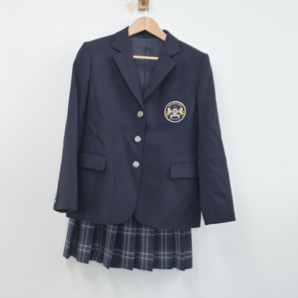 中古制服】東京都 学校法人早稲田学園 わせがく高等学校 女子制服 2点