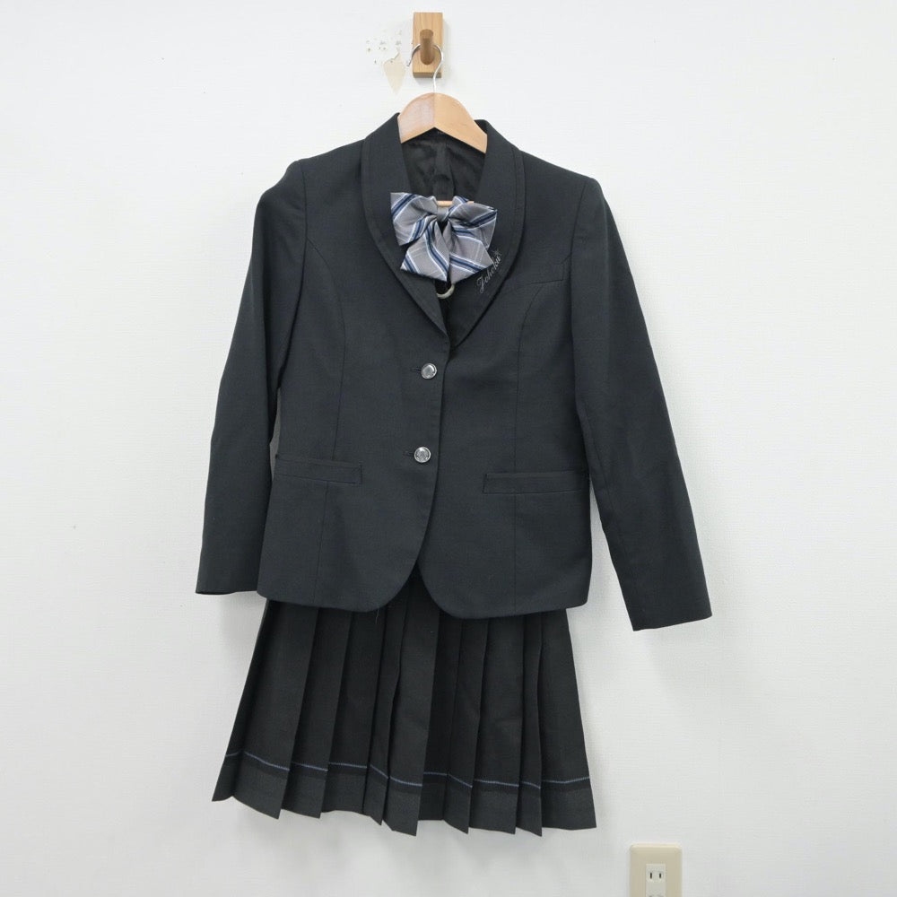 【中古】徳島県 徳島県立城北高等学校 女子制服 5点（ブレザー・ニット・スカート）sf014866