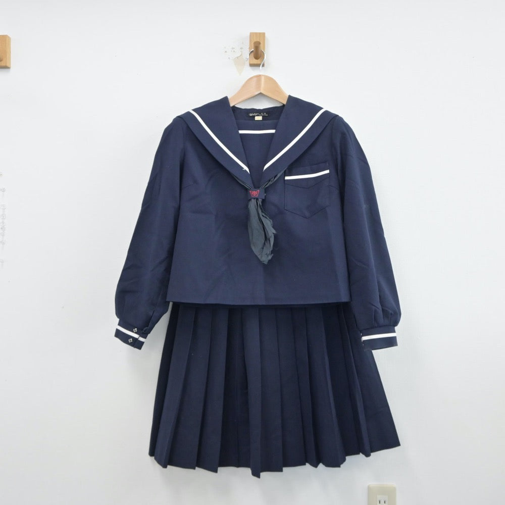 中古制服】宮崎県 宮崎市立宮崎西中学校 女子制服 3点（セーラー服・スカート）sf014918【リサイクル学生服】 | 中古制服通販パレイド