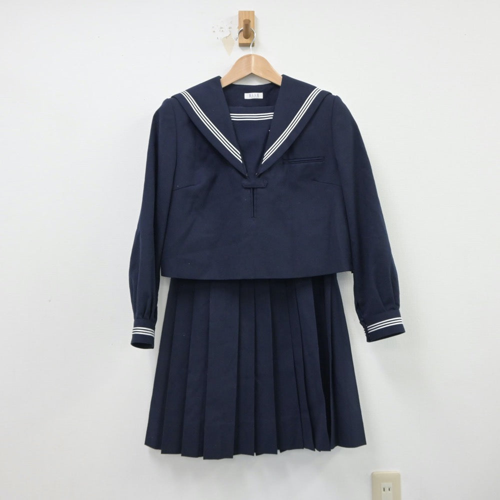 中古制服】大阪府 金蘭会高等学校 女子制服 3点（セーラー服・ニット・スカート）sf015038【リサイクル学生服】 | 中古制服通販パレイド