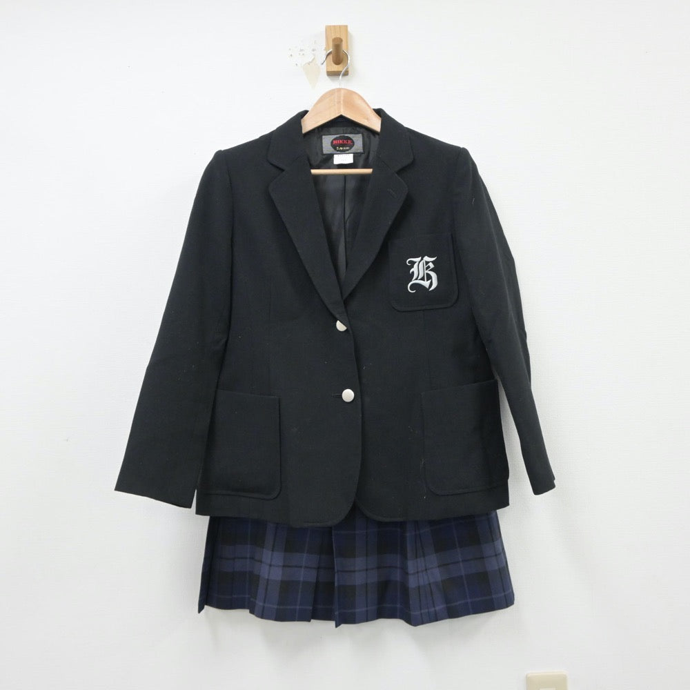 【中古】神奈川県 横浜市立東永谷中学校 女子制服 3点（ブレザー・ベスト・スカート）sf015100