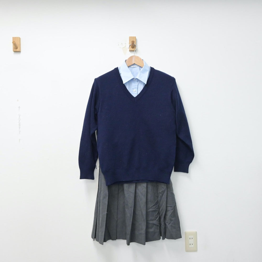 中古制服】千葉県 不二女子高等学校 女子制服 3点（シャツ
