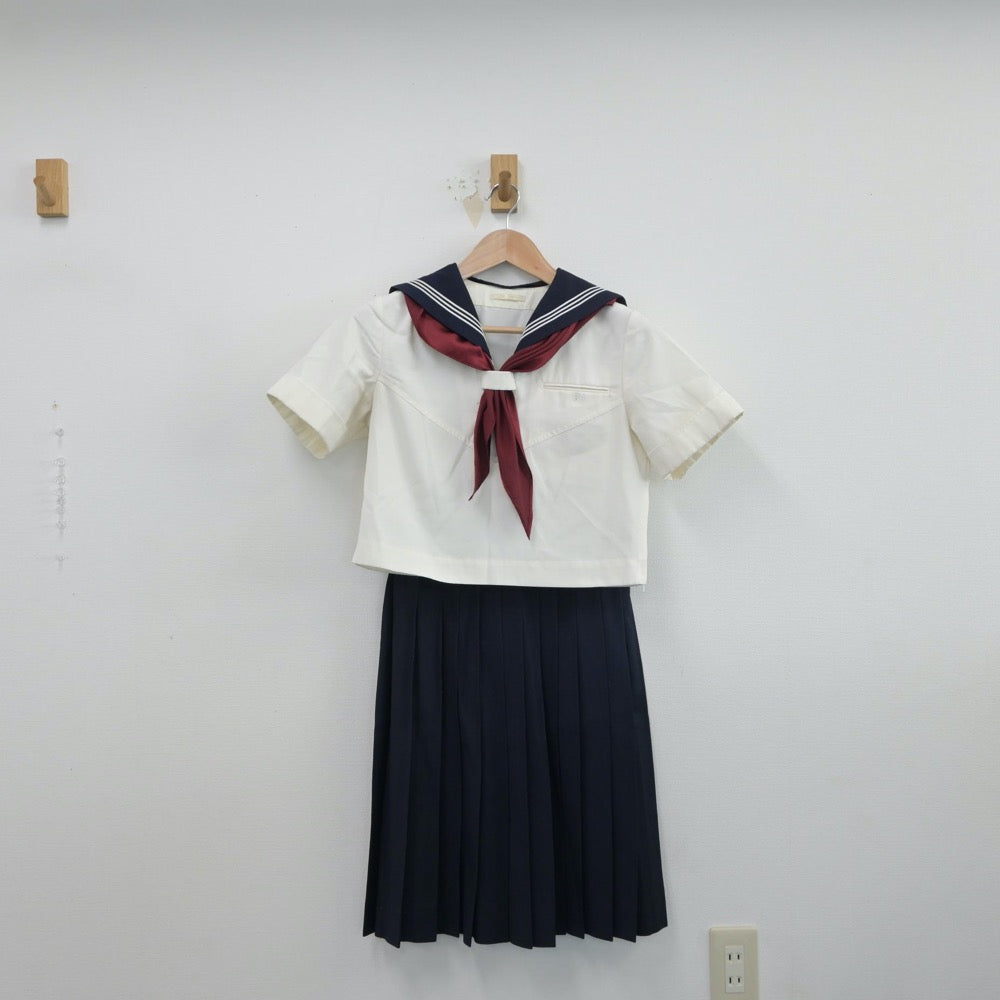 【中古】東京都 國學院大學久我山中学高等学校 女子制服 4点（セーラー服・スカート）sf015281