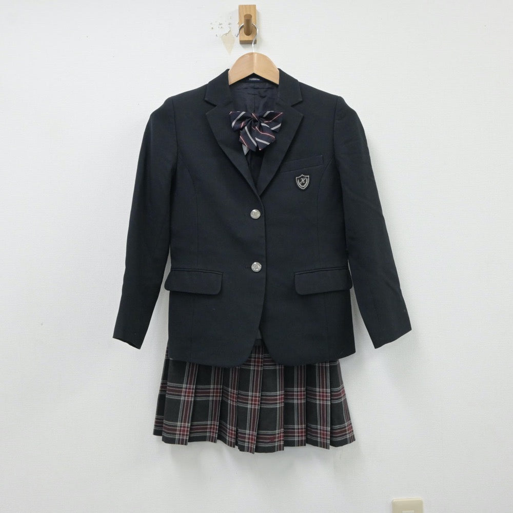 【中古】埼玉県 埼玉県立日高高等学校 女子制服 4点（ブレザー・スカート・スカート）sf015504