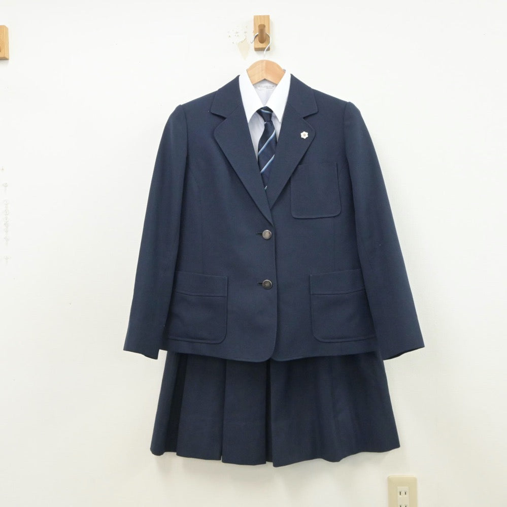 【中古】神奈川県 春日台中学校 女子制服 5点（ブレザー・シャツ・スカート）sf015541