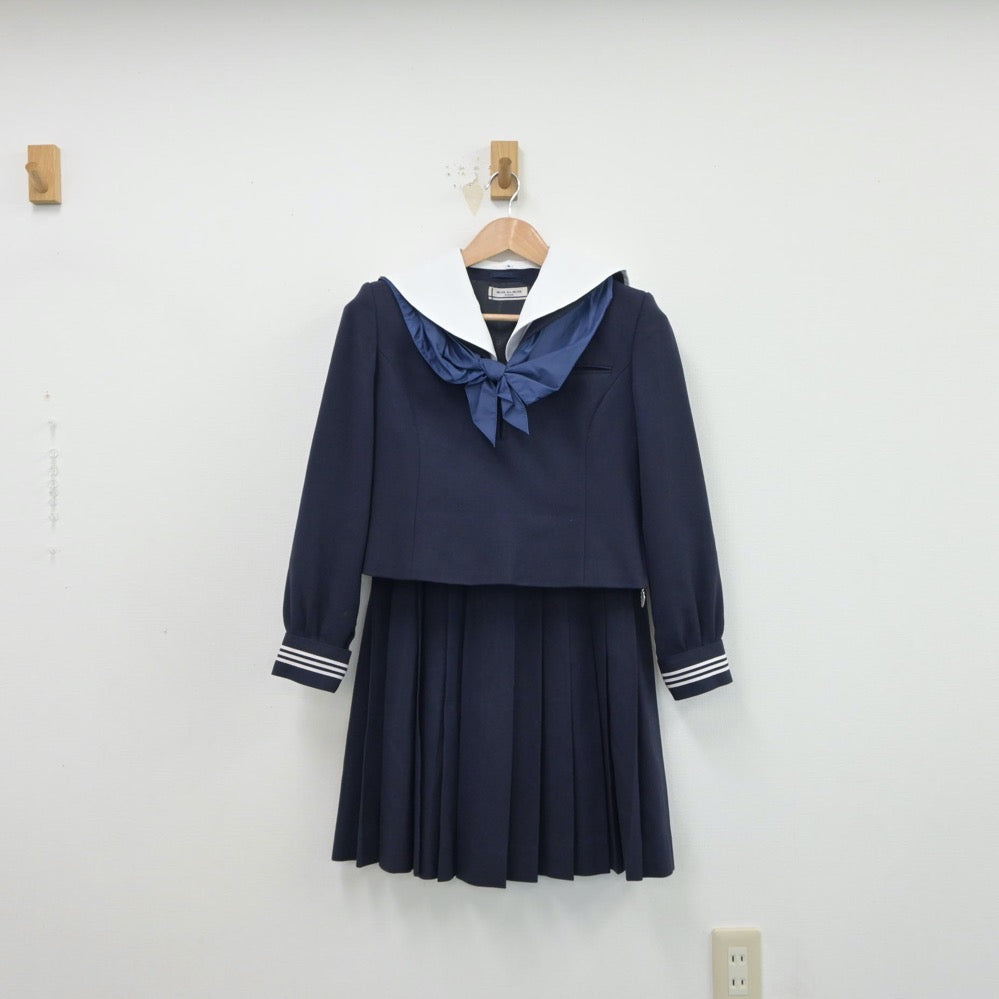 中古制服】栃木県 栃木女子高等学校 女子制服 3点（セーラー服