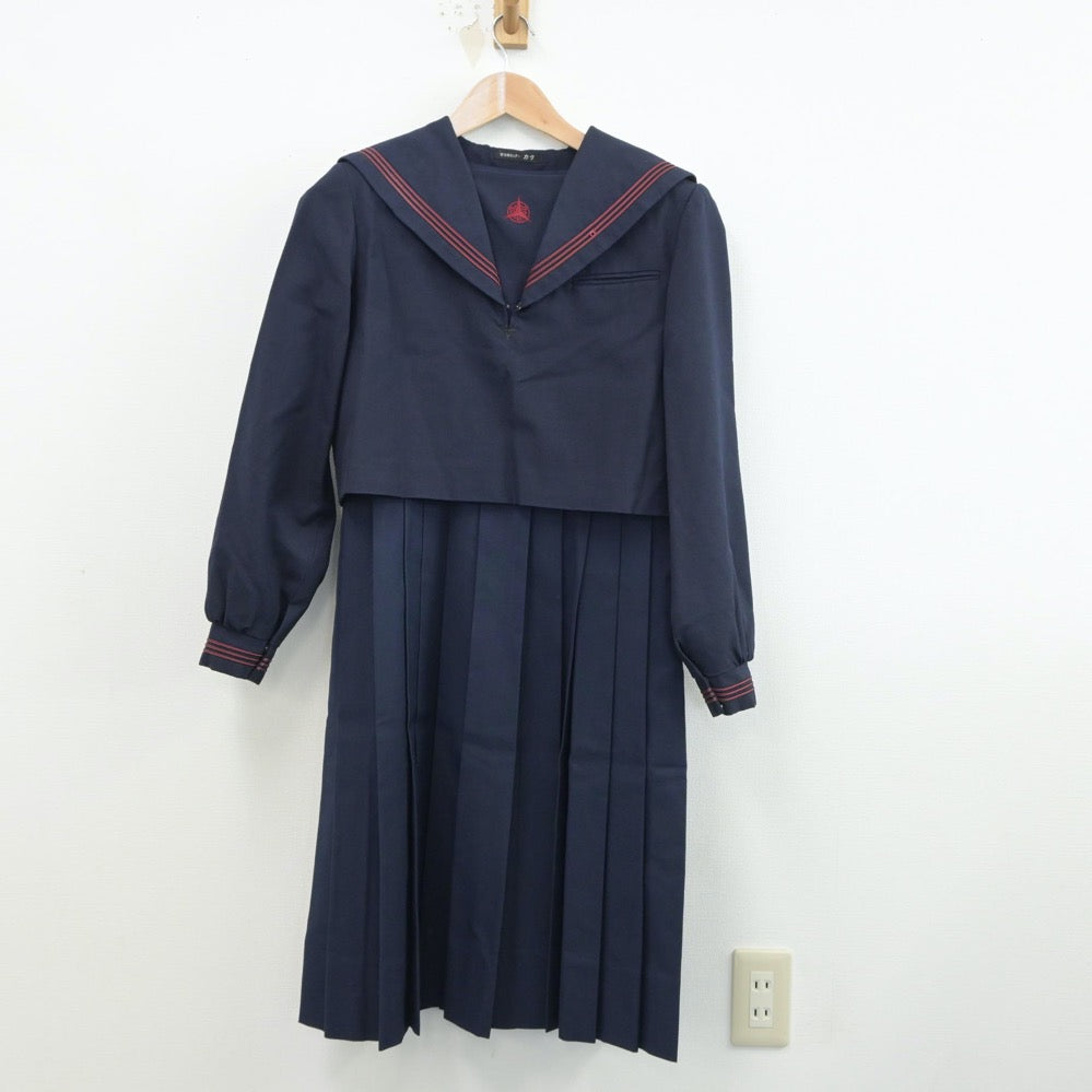 中古制服】福岡県 新宮高等学校 女子制服 2点（セーラー服
