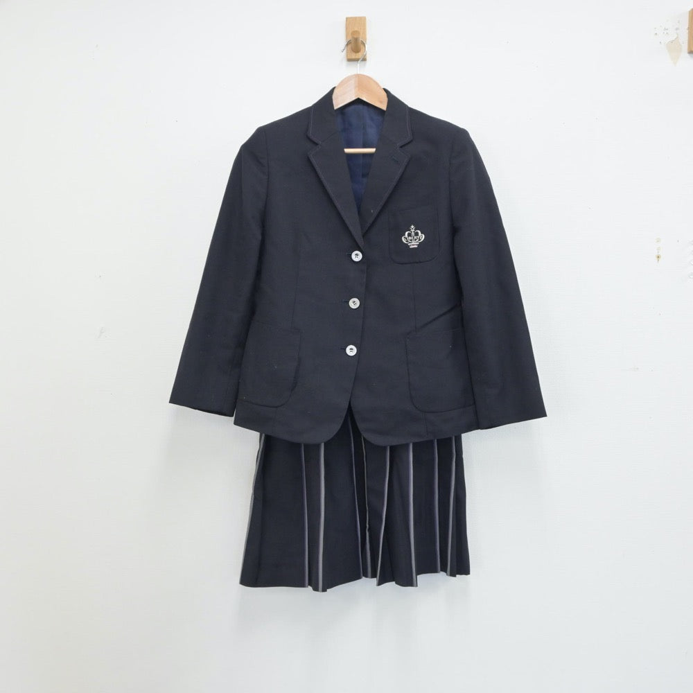 【中古】大阪府 香ヶ丘リベルテ高等学校 女子制服 2点（ブレザー・スカート）sf015774