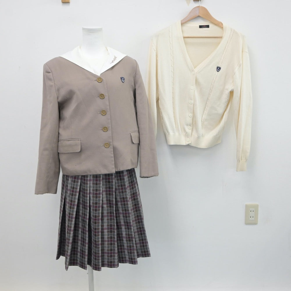 【中古】愛知県 名城大学附属名城高等学校 女子制服 4点（ブレザー・セーラー服・ニット・スカート）sf015814