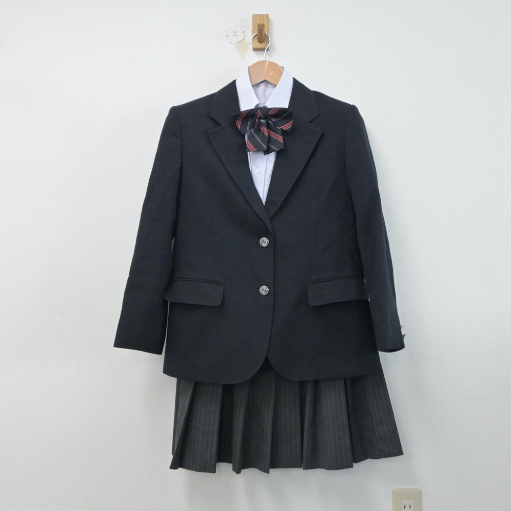 【中古】東京都 東京都練馬区立石神井東中学校 女子制服 5点（ブレザー・シャツ・ニット・スカート）sf015958