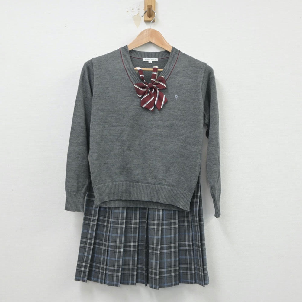 中古制服】埼玉県 細田学園高等学校 女子制服 3点（ニット・スカート）sf016181【リサイクル学生服】 | 中古制服通販パレイド