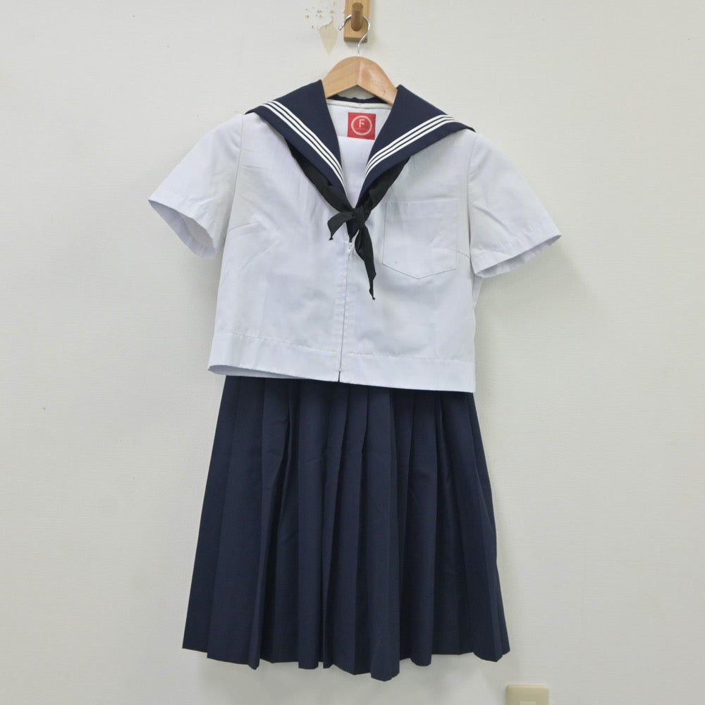 中古制服】愛知県 小牧中学校 女子制服 4点（セーラー服