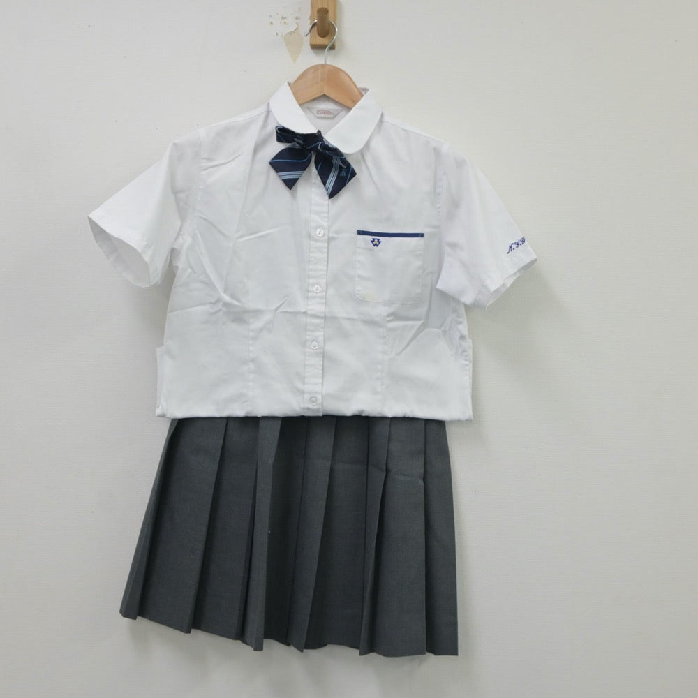 【中古】奈良県 西大和学園高等学校 女子制服 4点（シャツ・スカート）sf016718