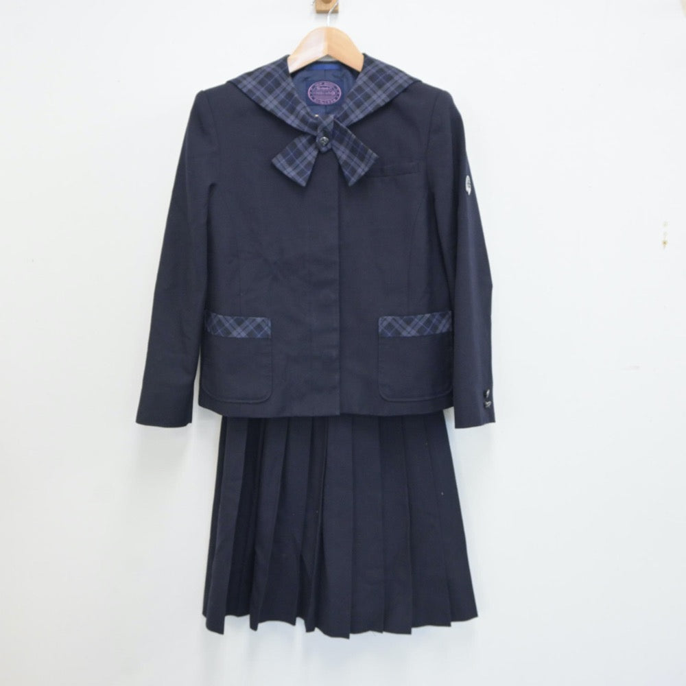 【中古】宮城県 仙台市立館中学校 女子制服 2点（ブレザー・スカート）sf016844