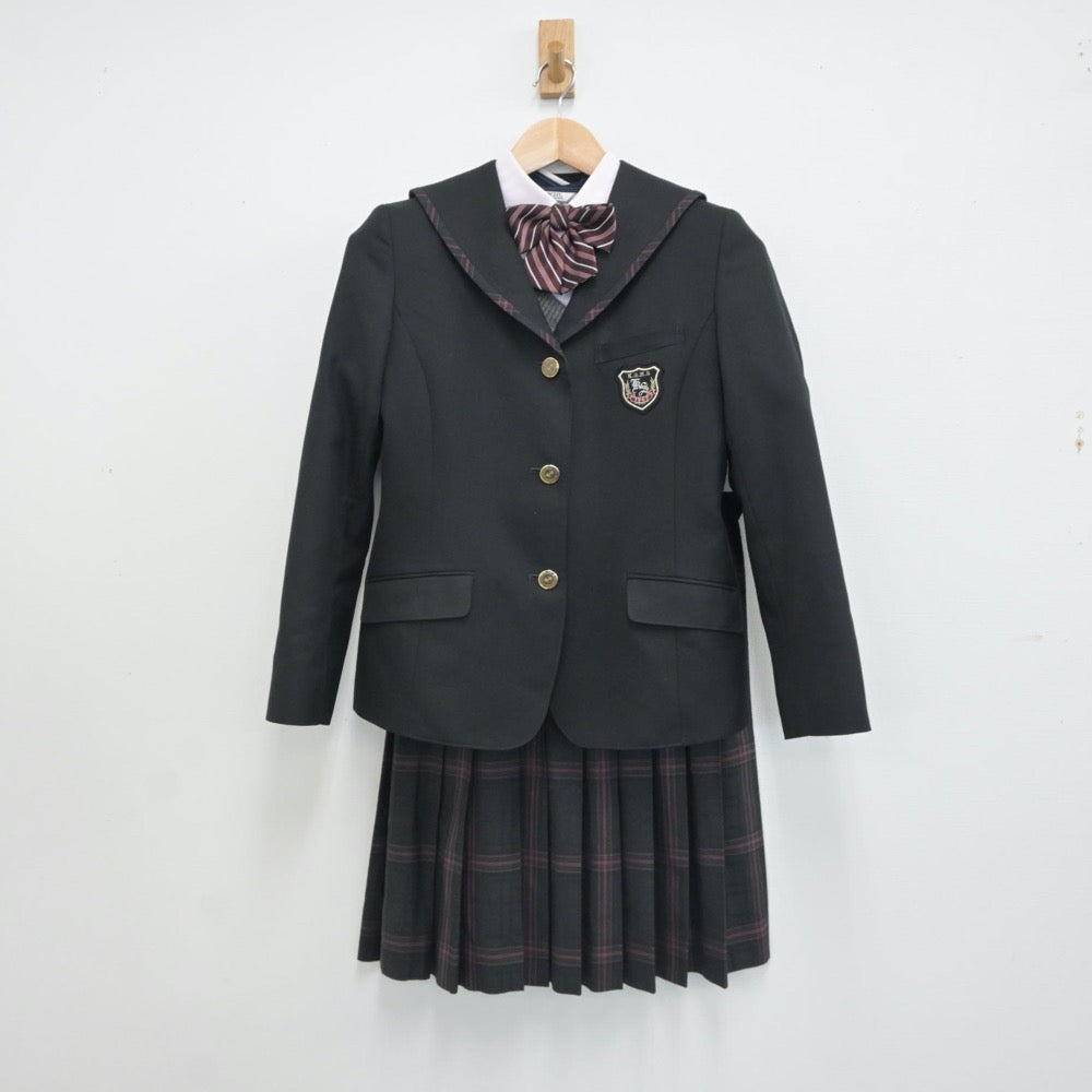 中古制服】福岡県 九州産業大学附属九州産業高校 女子制服 5点（ブレザー・シャツ・ニット・スカート）sf016899【リサイクル学生服】 | 中古制服 通販パレイド