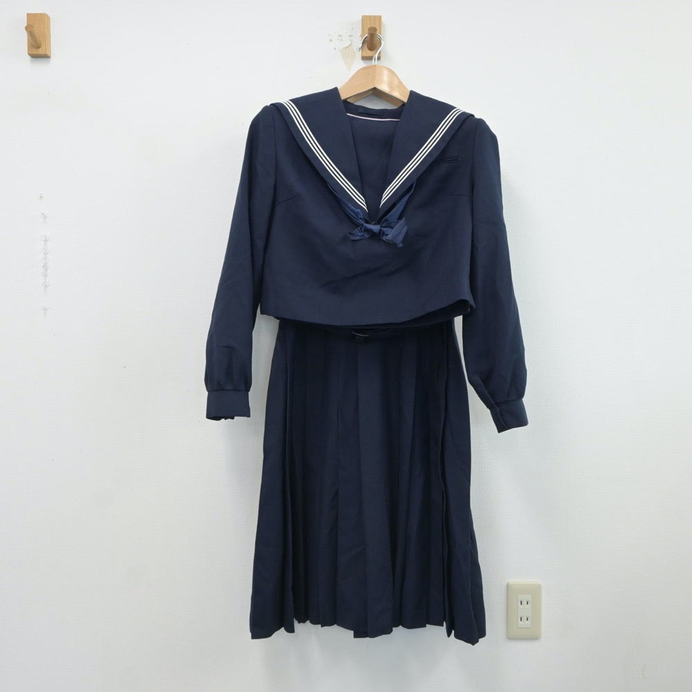 中古制服】福岡県 吉塚中学校 女子制服 3点(セーラー服 中古制服】福岡県 吉塚中学校 女子制服 3点(セーラー服