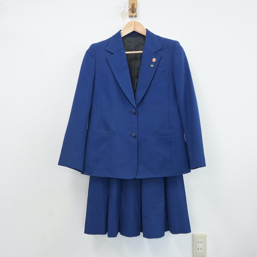 【中古】千葉県 習志野第七中学校 女子制服 4点（ブレザー・ベスト・スカート）sf017559