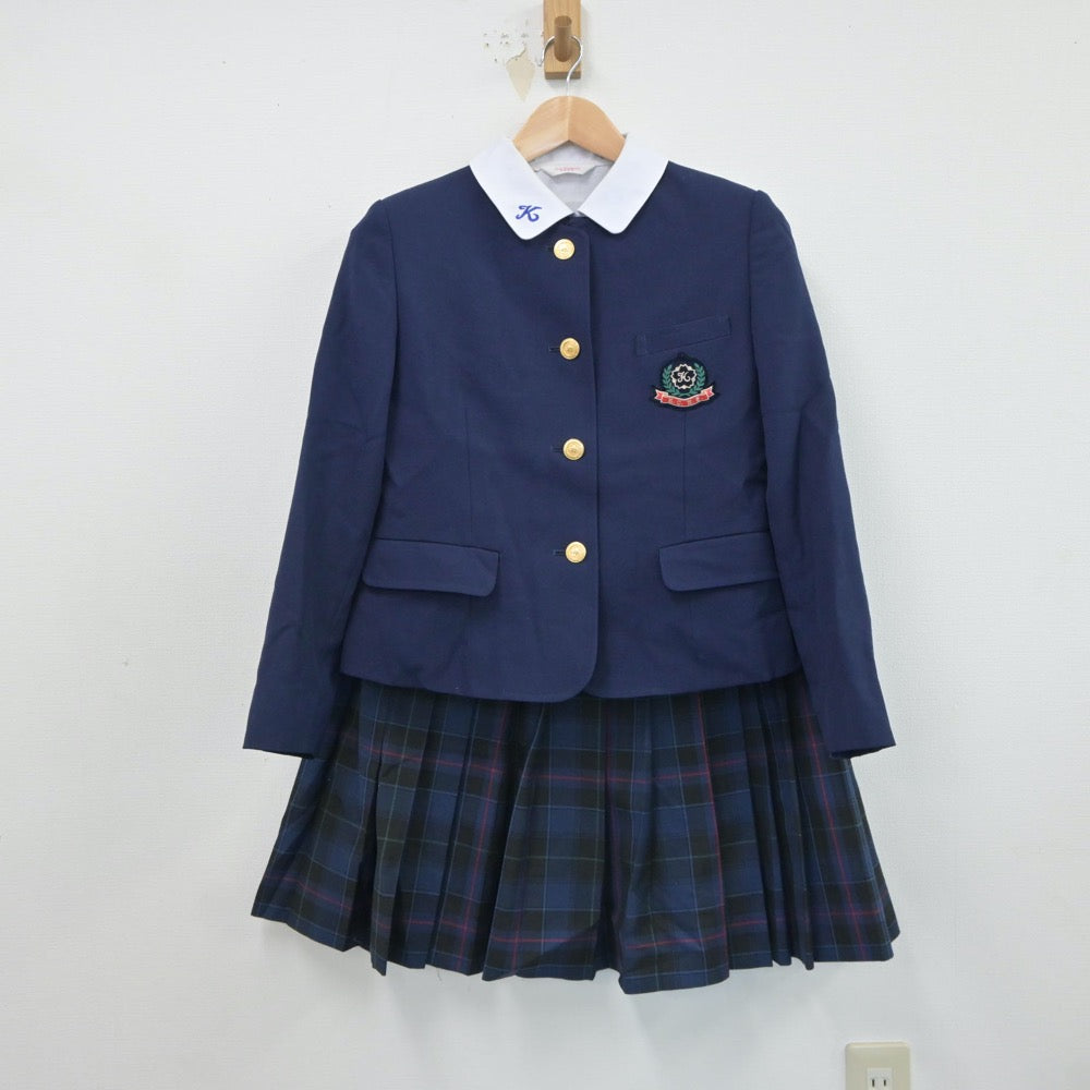 中古制服】熊本県 熊本中央高等学校 女子制服 5点（ブレザー・シャツ・ニット・スカート）sf017563【リサイクル学生服】 | 中古制服通販パレイド