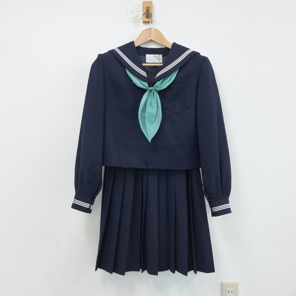 【中古】青森県 弘前市立第四中学校 女子制服 3点（セーラー服・スカート）sf017628