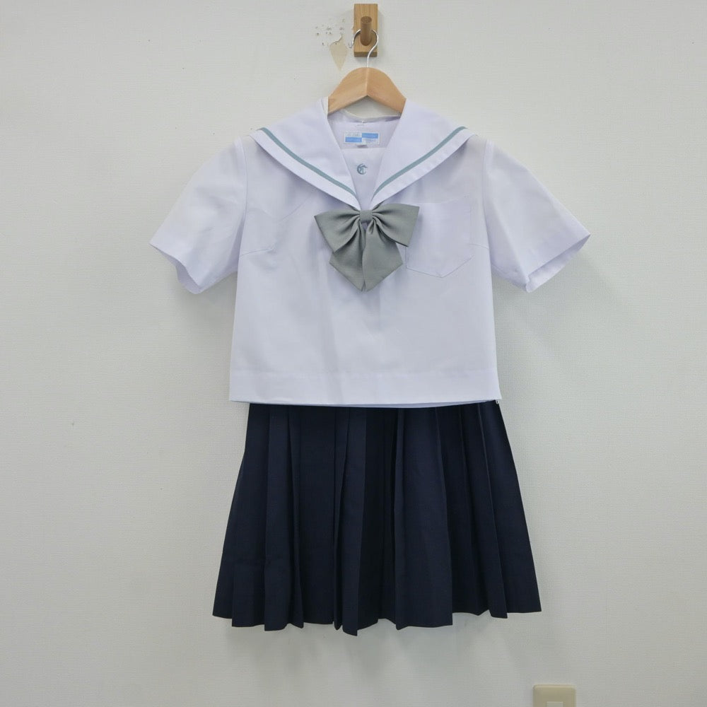 【中古】愛知県 知立高等学校 女子制服 3点（セーラー服・スカート）sf017756