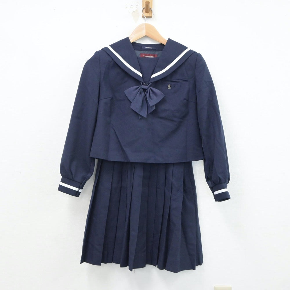 【中古】秋田県 秋田県立秋田工業高等学校 女子制服 5点（セーラー服・セーラー服・ニット・スカート）sf018319