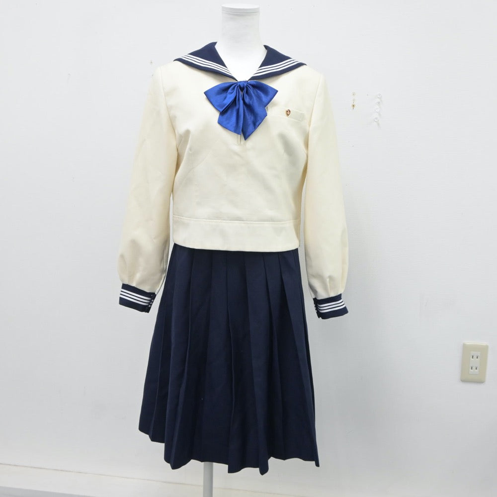 中古制服】広島県 山陽高等学校 女子制服 4点（セーラー服・ニット・スカート）sf018383【リサイクル学生服】 | 中古制服通販パレイド