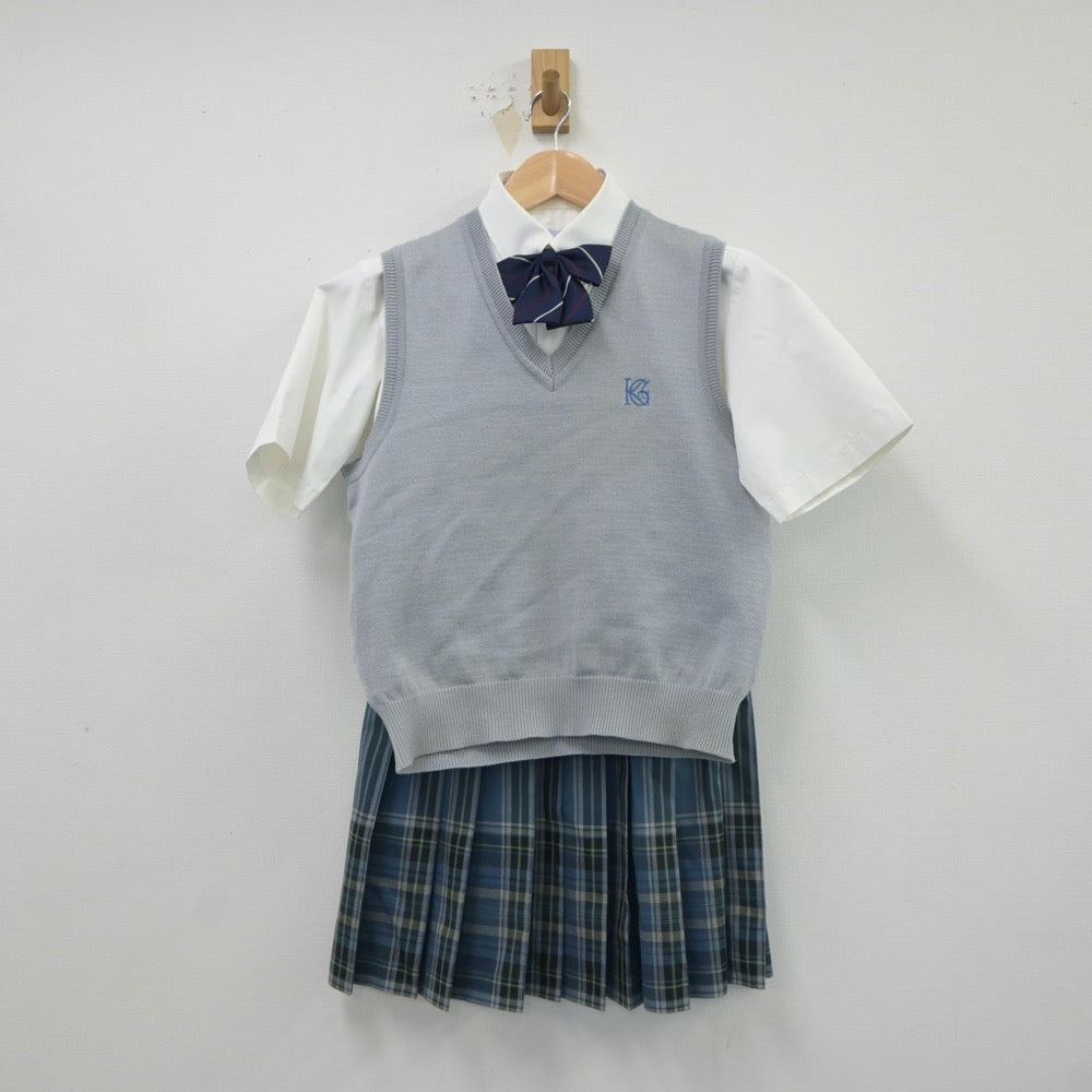 東京都 駒沢学園女子高等学校 (旧デザイン制服) 女子制服 2点
