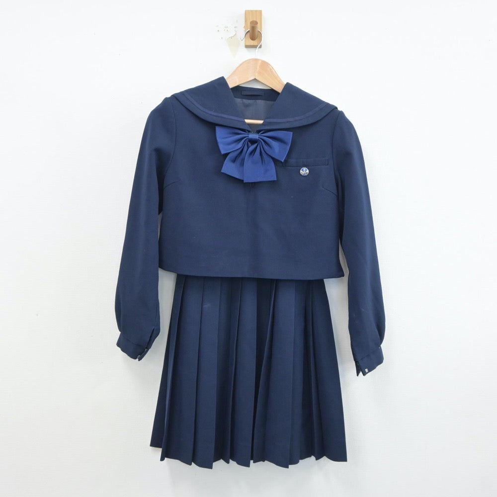 中古制服】北海道 北海道文教大学明清高等学校 女子制服 3点（セーラー服・スカート）sf018689【リサイクル学生服】 | 中古制服通販パレイド