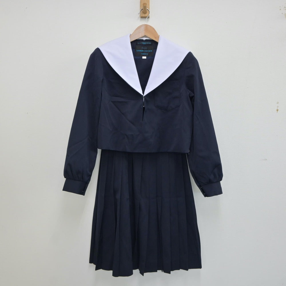 US668-5 (中古) 静岡県 掛川市立 東中学校 上下セット /165A/W66
