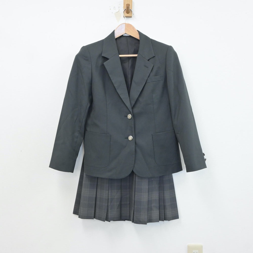 【中古】神奈川県 錦台中学校 女子制服 3点（ブレザー・スカート）sf018790