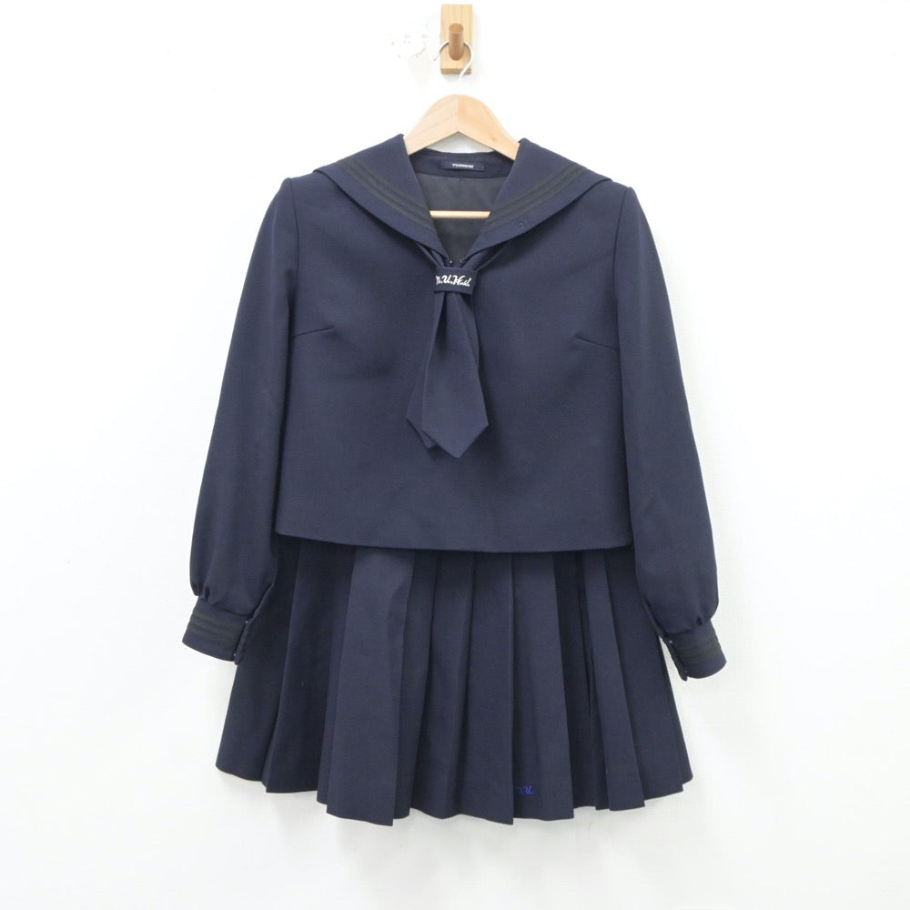 【中古】埼玉県 さいたま市立浦和高等学校 女子制服 3点（セーラー服・スカート）sf018966