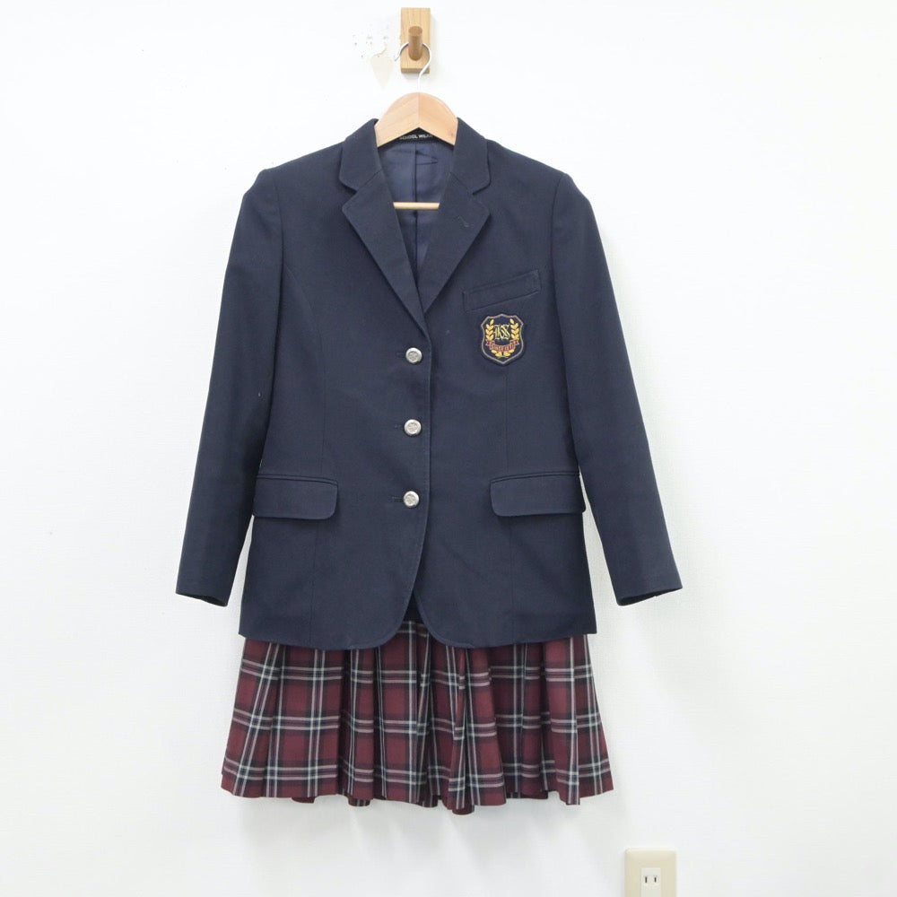 【中古】東京都 小平市立小平第六中学校 女子制服 4点（ブレザー・ベスト・スカート）sf018973