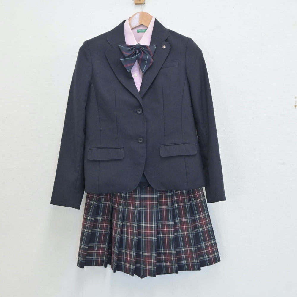 中古制服】大阪府 大阪高等学校 女子制服 4点（ブレザー・シャツ 