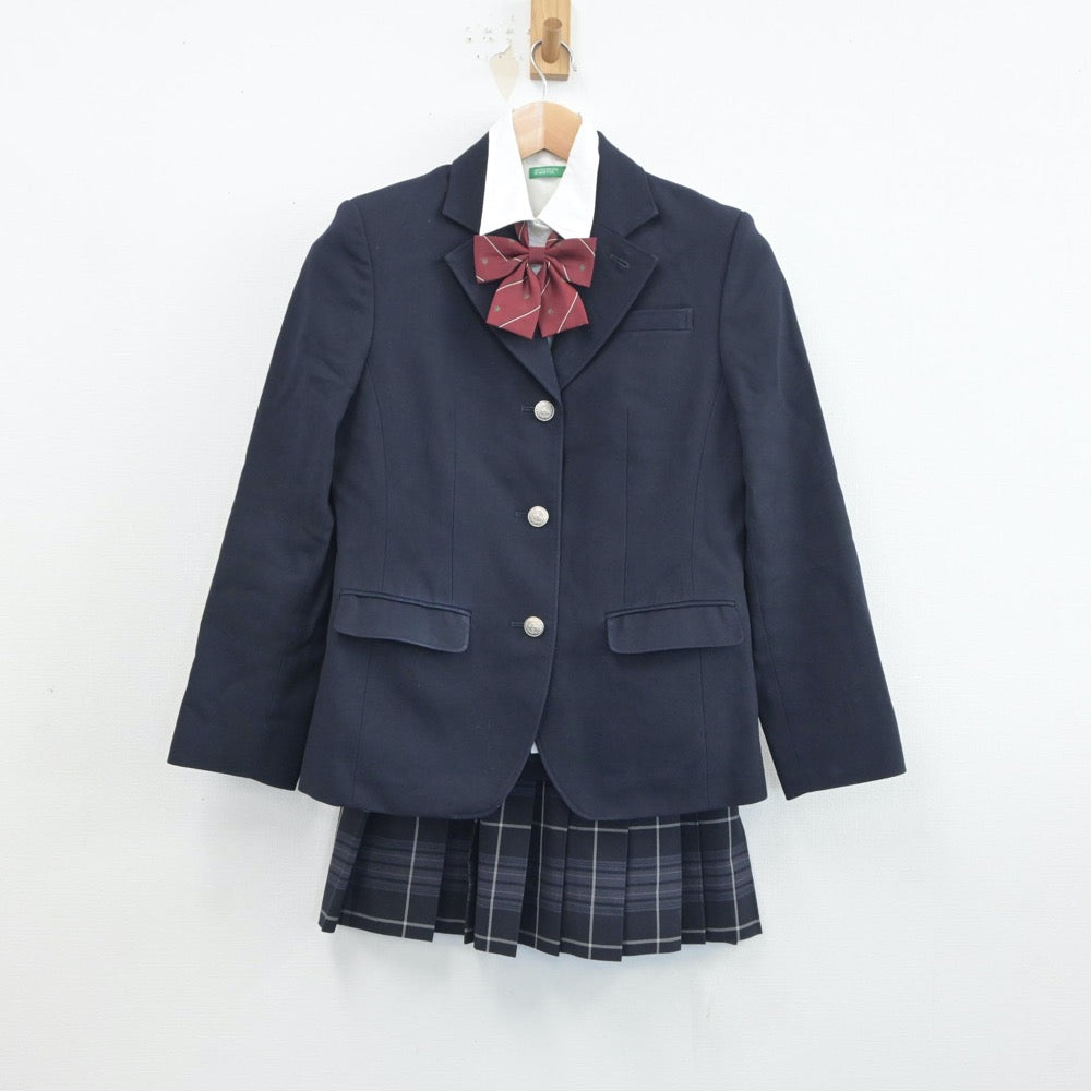 中古制服】香川県 高松中央高等学校 女子制服 4点（ブレザー・シャツ