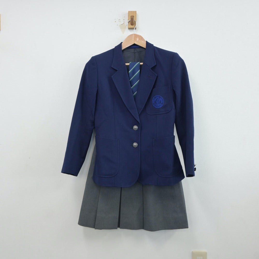 【中古】神奈川県 湘南工科大附属高等学校 女子制服 4点（ブレザー・ニット・スカート）sf019128