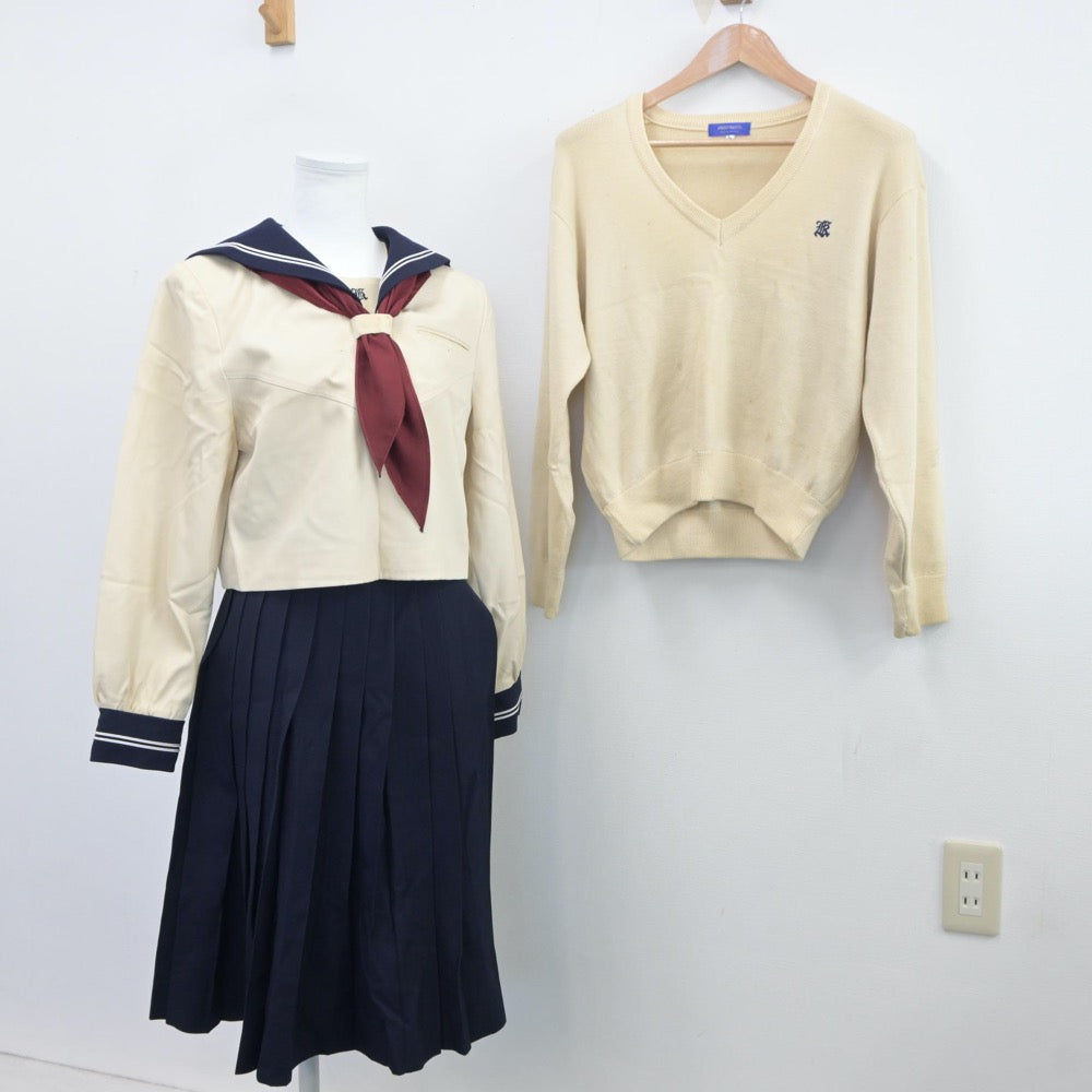 中古制服】東京都 國學院大學久我山中学高等学校 女子制服 4点