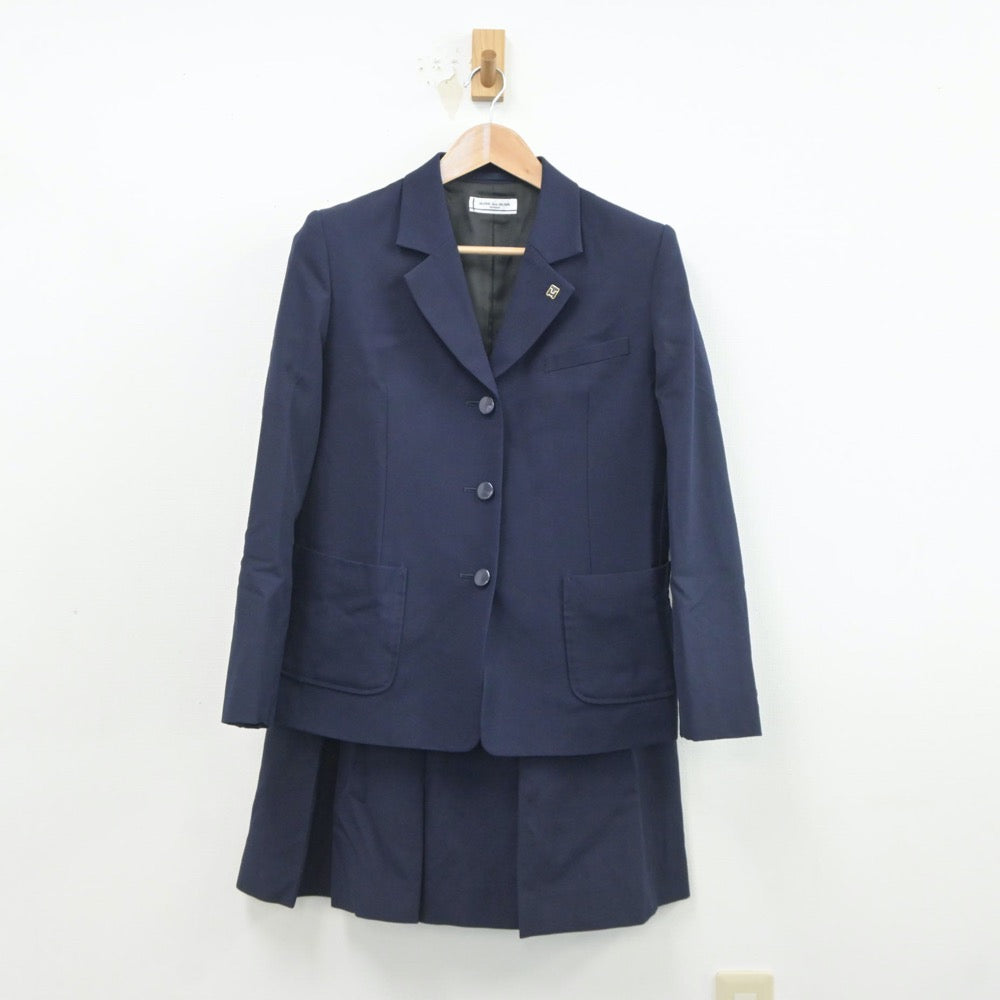 【中古】群馬県 群馬県立館林商工高等学校 女子制服 3点（ブレザー・ベスト・スカート）sf019379