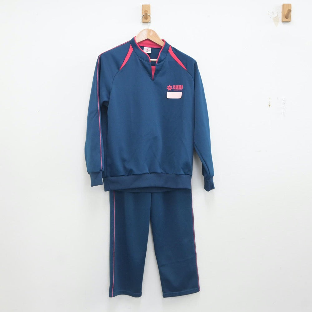 【中古】青森県 青森市立佃中学校 男子制服 4点（体操服 上・ジャージ 上・体操服 下・ジャージ 下）sf019382