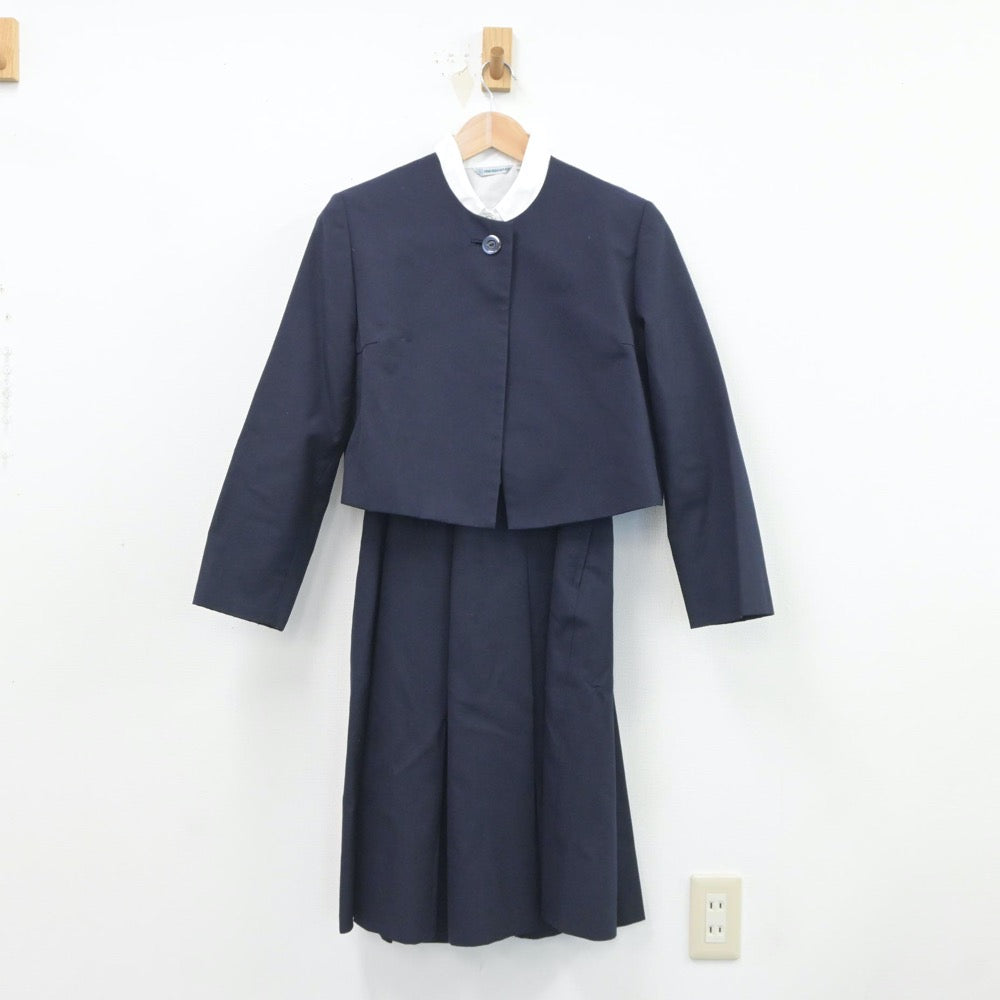 【中古】長崎県 長崎純心高等学校 女子制服 3点（ブレザー・ジャンパースカート・シャツ）sf019453