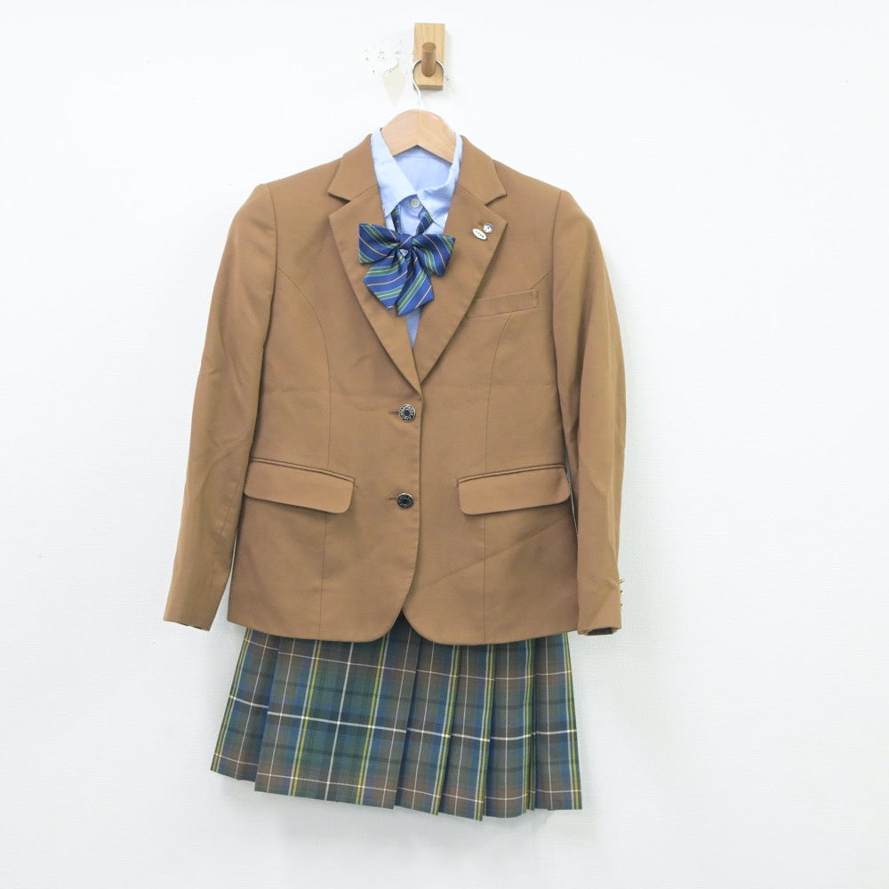 【中古】大阪府 大阪緑涼高等学校 女子制服 7点（ブレザー・シャツ・スカート）sf019486