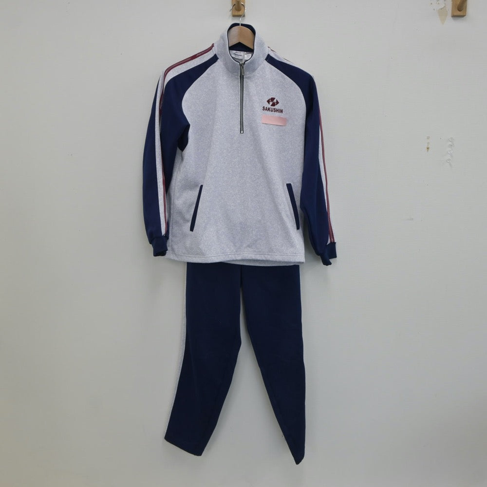 日本高校選抜ジャージ上下 YTJ636 (中古) 栃木県 作新学院高校 ジャージ 上下 2点セット