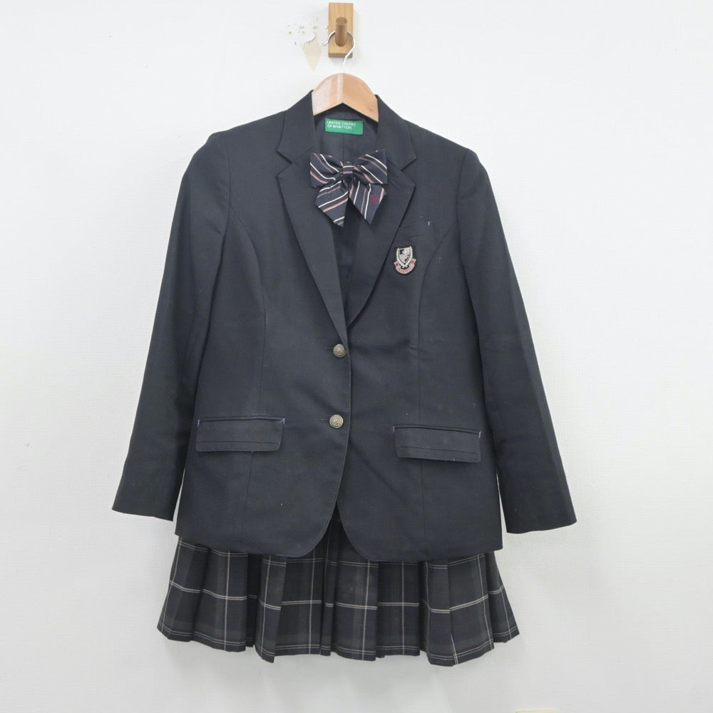 中古制服】長崎県 西海学園高等学校 女子制服 3点（ブレザー・スカート