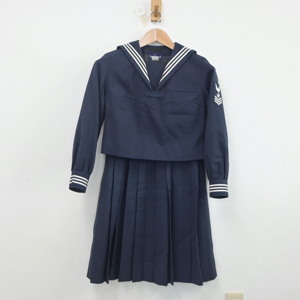 【中古】東京都 共立女子中学高等学校 女子制服 2点（セーラー服・スカート）sf019765