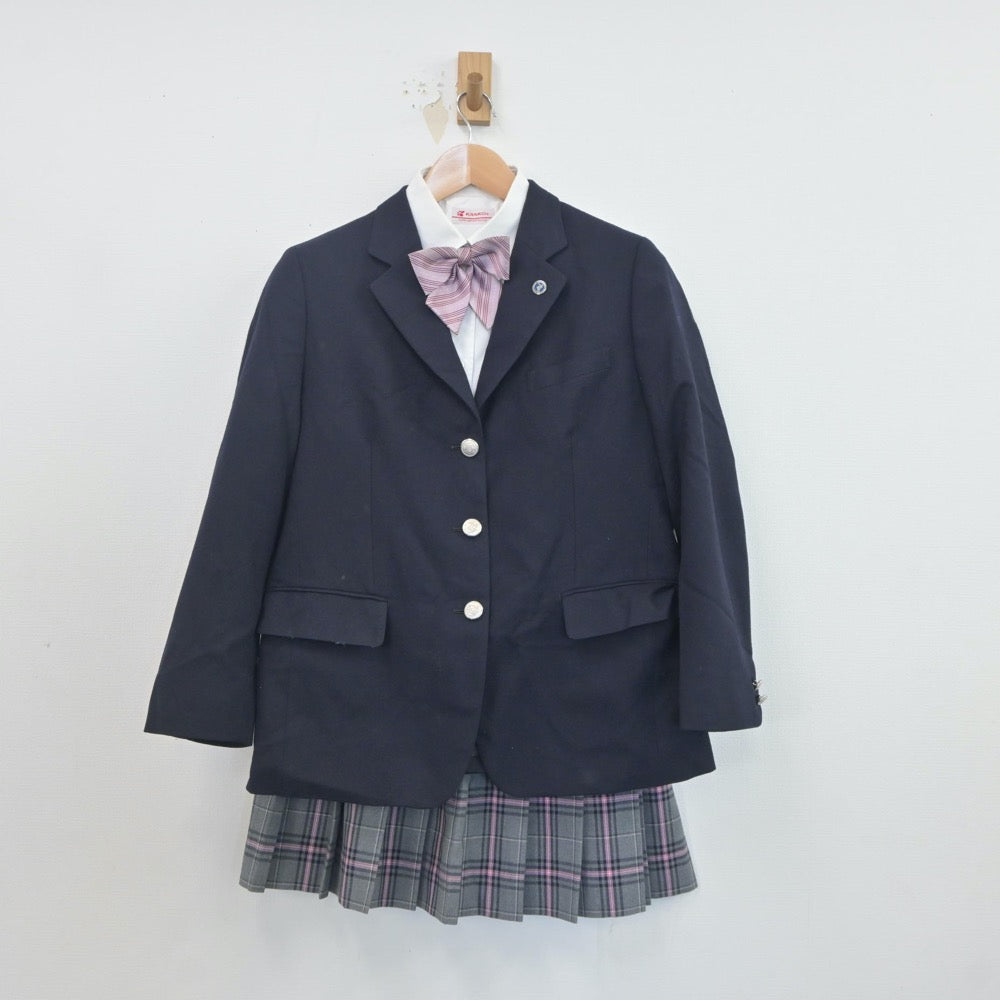 中古制服】福岡県 クラーク記念国際高等学校 女子制服 6点（ブレザー・ニット・シャツ・スカート）sf019990【リサイクル学生服】 | 中古制服 通販パレイド