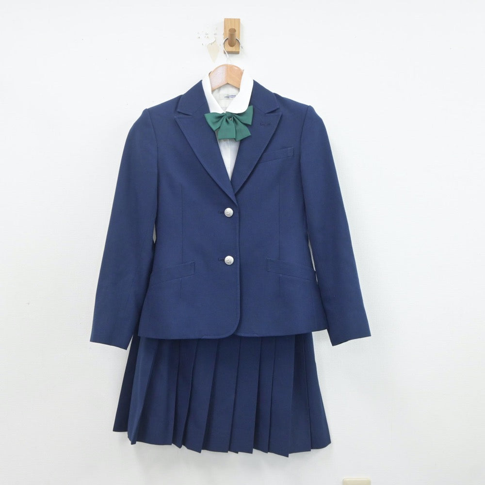 【中古】愛知県 丹羽高等学校 女子制服 5点（ブレザー・ベスト・シャツ・スカート）sf020002