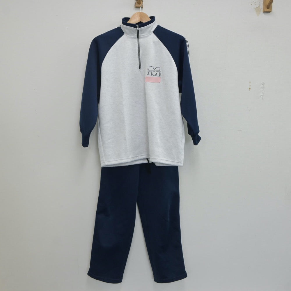 【中古】群馬県 前橋市元総社中学校 女子制服 4点（ジャージ 上・体操服 上・ジャージ 下・体操服 下）sf020077