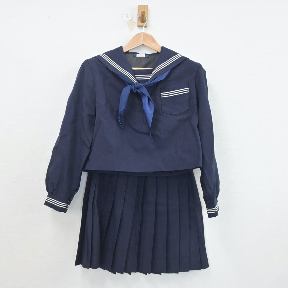 中古制服】群馬県 樹徳高等学校 女子制服 4点（セーラー服・スカート