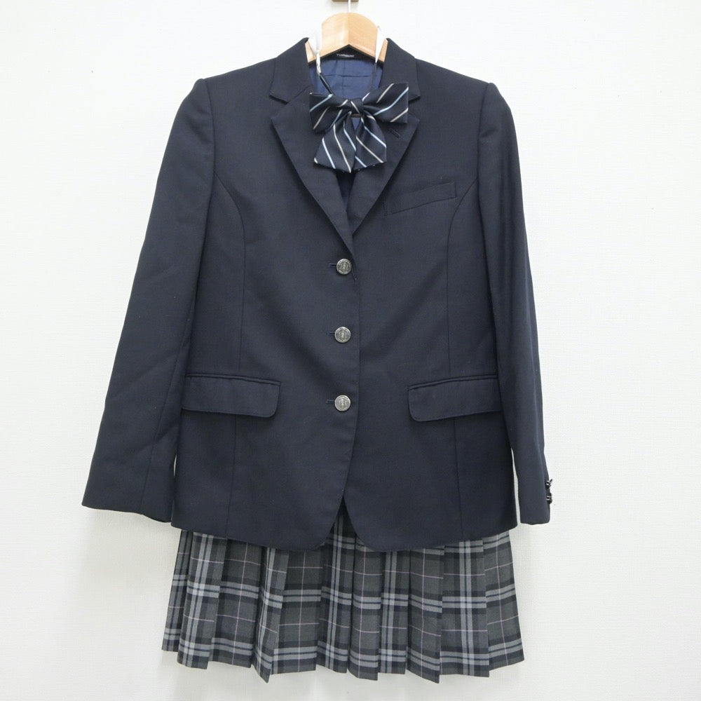 【中古】東京都 小岩高等学校 女子制服 6点（ブレザー・スカート）sf020464