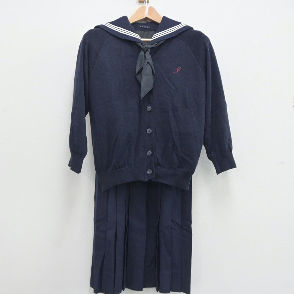 中古制服】福岡県 筑紫女学園高等学校 女子制服 5点（セーラー服・ニット・ジャンパースカート）sf020993【リサイクル学生服】 | 中古制服 通販パレイド